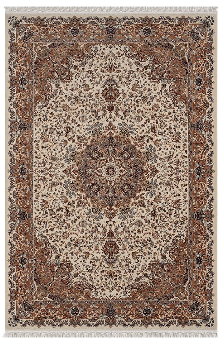 Royal Halı Jasmin IJ04B Krem Multi Etnik Desenli Akrilik Makine Halısı