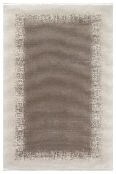 Luxess Halı Diamond 2010 Vizon Akrilik Yumuşak Dokulu Çerçeveli Modern Şık Halı