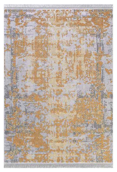 Artemis Halı Inspiration 0651E Gri Sarı Akrilik Viskon Bambu Yüksek Kaliteli Modern Şık Halı