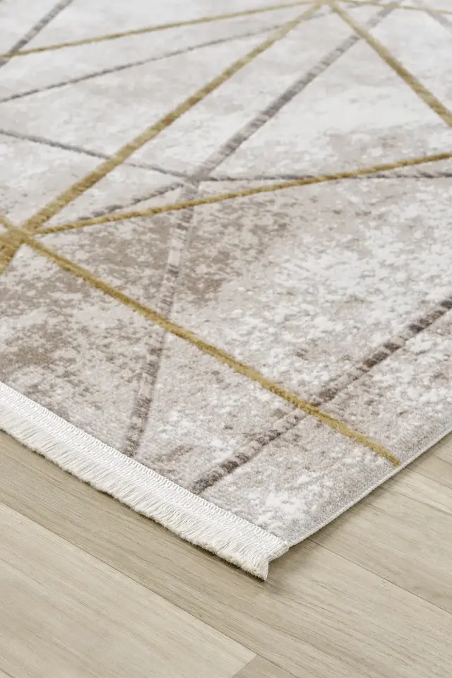 Seyran Halı Roma 425 Gold Akrilik Yüksek Kaliteli Modern Şık Halı