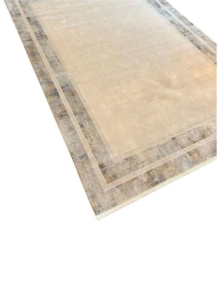 Elexus Halı Olimpos 3757 Gri Akrilik Viskon Yüksek Kaliteli Klasik Salon Halısı