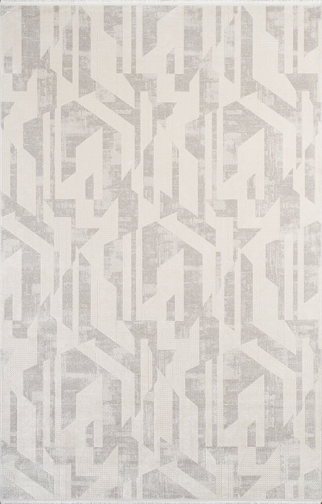 Pierre Cardin Halı Pier Zen HG15A Krem Gri Modern ve Geleneksel Desenli Kaliteli Halı