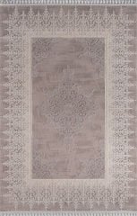 Sanat Halı Delüks 6993 Bej Akrilik Polyester Yüksek Kalite Modern Halı