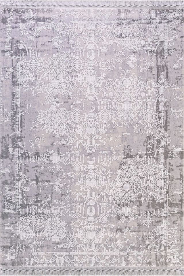 Artemis Halı Inspiration 0651G Gri Akrilik Viskon Bambu Yüksek Kaliteli Modern Şık Halı