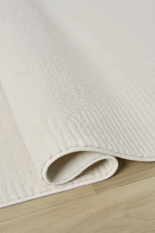 Seyran Halı Diva 0271 Krem Akrilik Pamuk Taban Modern Halı