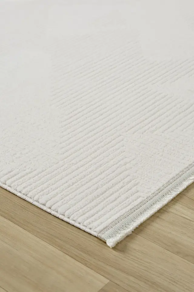 Seyran Halı Diva 0271 Krem Akrilik Pamuk Taban Modern Halı