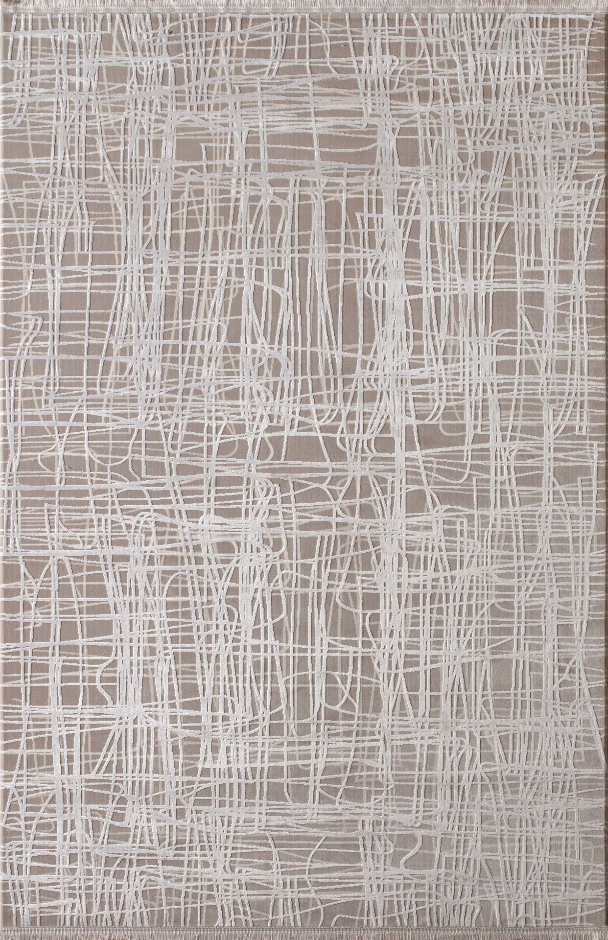 Artemis Halı Emma 09764A Krem Bej Viskon Akrilik Modern Oturma Odası ve Salon Halısı