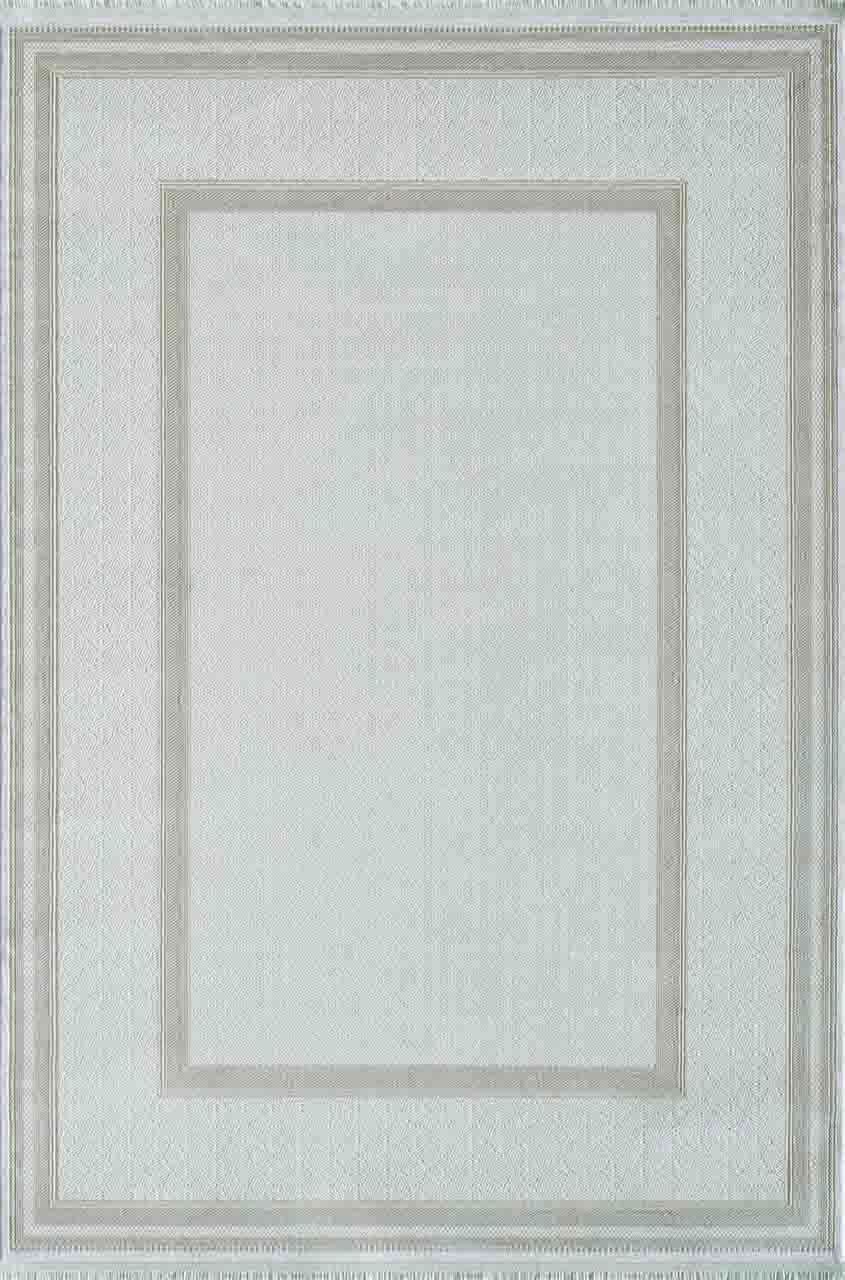 Artemis Halı Mina 9099B Krem Bej Akrilik Viskon Çerçeveli Şık Oturma Odası ve Salon Halısı