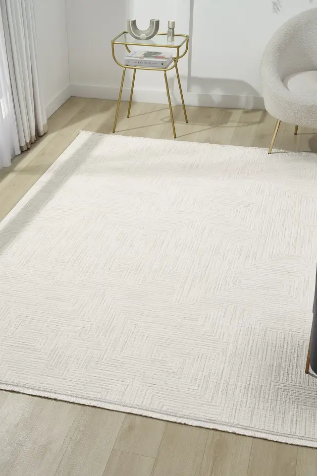 Seyran Halı Diva 0271 Gri Akrilik Pamuk Taban Modern Halı