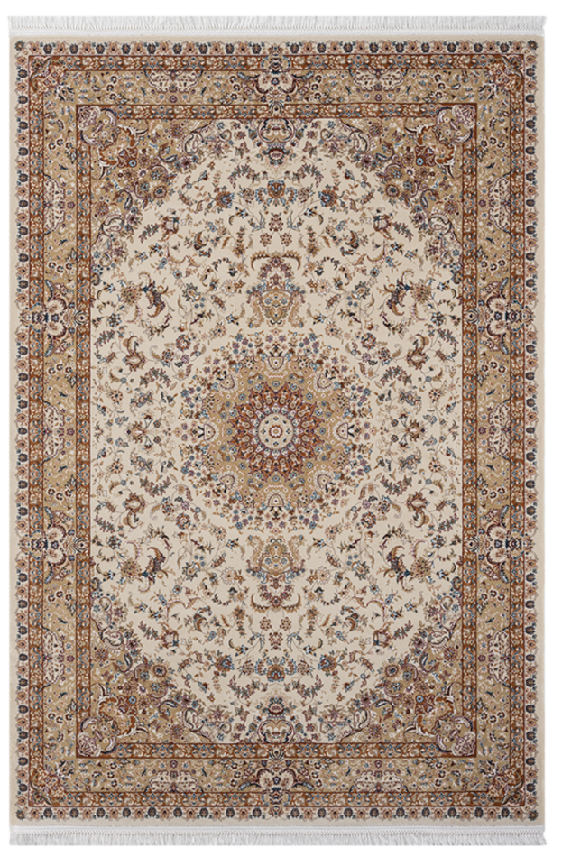 Royal Halı Jasmin IJ05A Krem Multi Etnik Desenli Akrilik Makine Halısı
