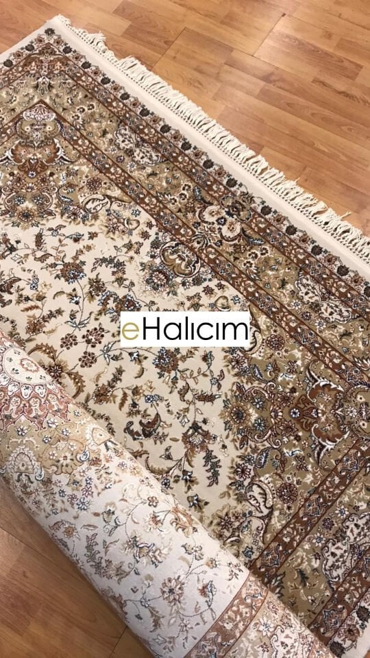 Royal Halı Jasmin IJ05A Krem Multi Etnik Desenli Akrilik Makine Halısı