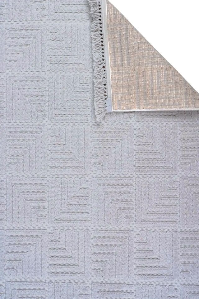 Luxess Halı Dizayn 1062 Gri Polyester Şönil İskandinav Tarz Yüksek Kaliteli Halı