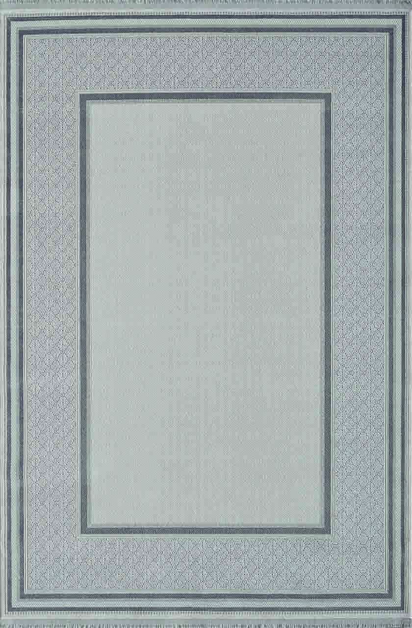 Artemis Halı Mina 9099C Krem Gri Akrilik Viskon Çerçeveli Şık Oturma Odası ve Salon Halısı