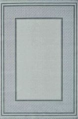 Artemis Halı Mina 9099C Krem Gri Akrilik Viskon Çerçeveli Şık Oturma Odası ve Salon Halısı