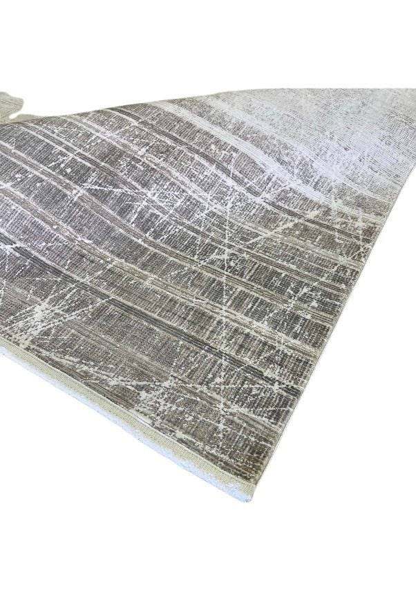 Elexus Halı Olimpos 3761 Krem Akrilik Viskon Yüksek Kaliteli Modern Salon Halısı