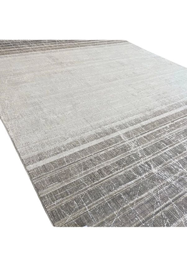 Elexus Halı Olimpos 3761 Krem Akrilik Viskon Yüksek Kaliteli Modern Salon Halısı