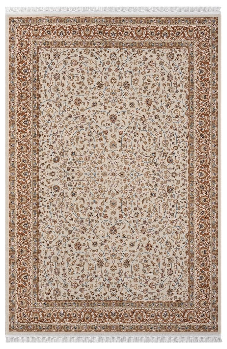 Royal Halı Jasmin IJ06A Krem Multi Etnik Desenli Akrilik Makine Halısı