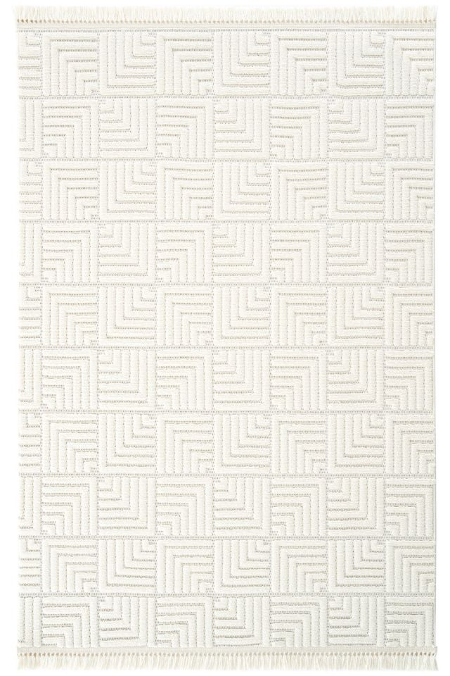 Luxess Halı Dizayn 1062 Krem Polyester Şönil İskandinav Tarz Yüksek Kaliteli Halı