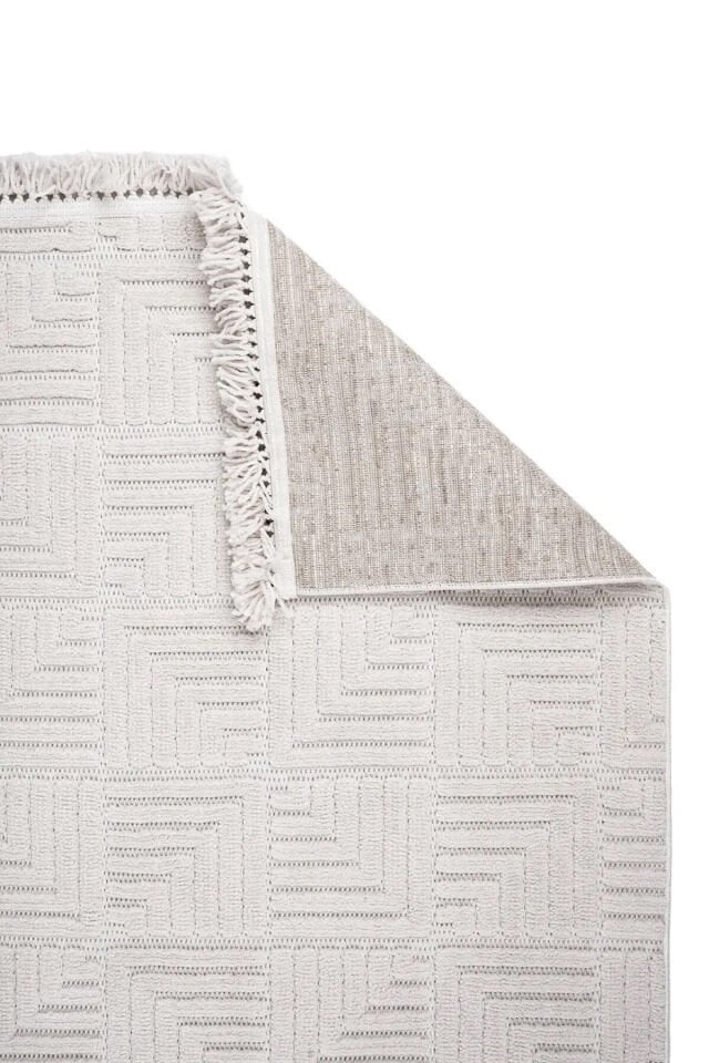 Luxess Halı Dizayn 1062 Krem Polyester Şönil İskandinav Tarz Yüksek Kaliteli Halı