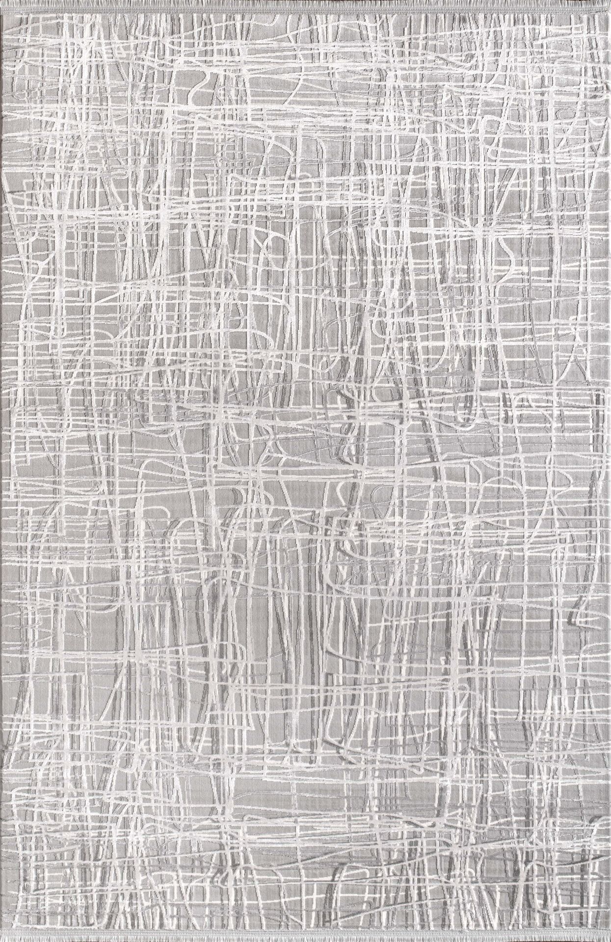 Artemis Halı Emma 09764E Krem Gri Viskon Akrilik Modern Oturma Odası ve Salon Halısı