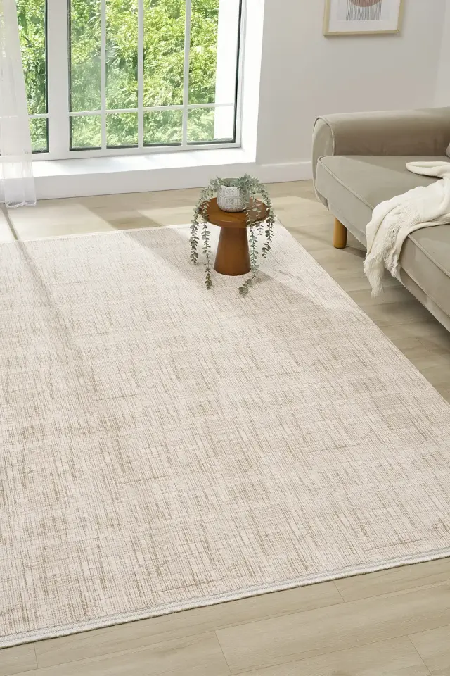 Seyran Halı Diva 0272 Vizon Akrilik Pamuk Taban Modern Halı