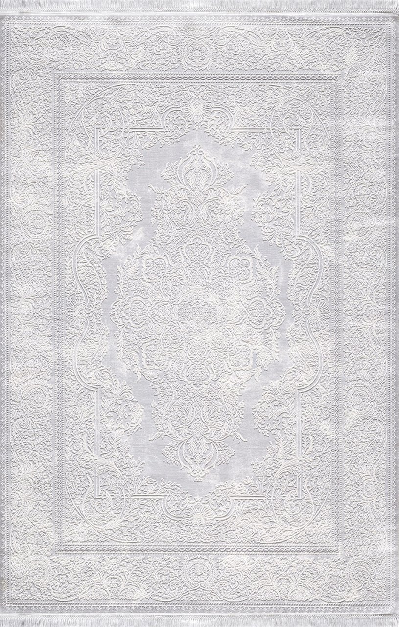 Artemis Halı Vanessa 6150A Gri Akrilik Polyester Çerçeveli Modern Halı