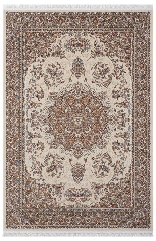 Royal Halı Jasmin IJ07A Krem Multi Etnik Desenli Akrilik Makine Halısı