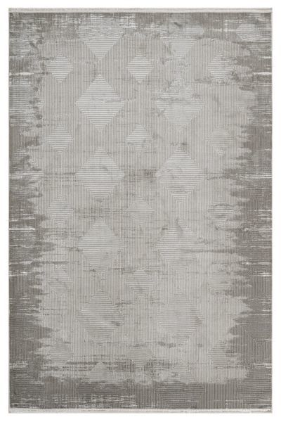 Luxess Halı Zen 1088 Gri Mikrofiber Polyester Yumuşak Dokulu Modern Şık Halı
