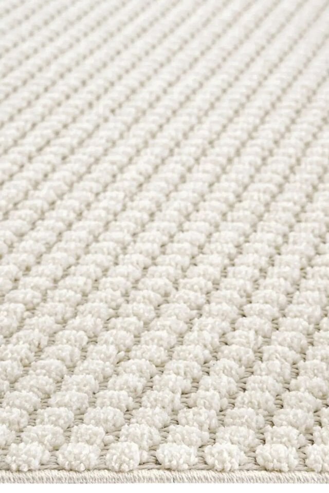 Luxess Halı Dizayn 1063 Krem Polyester Şönil İskandinav Tarz Yüksek Kaliteli Halı