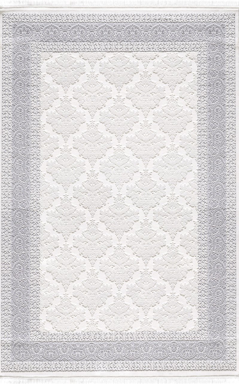 Artemis Halı Vanessa 6151A Gri Akrilik Polyester Çerçeveli Modern Halı
