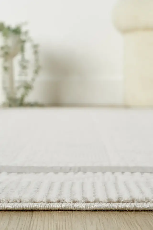 Seyran Halı Diva 0276 Gri Akrilik Pamuk Taban Çerçeveli Modern Halı