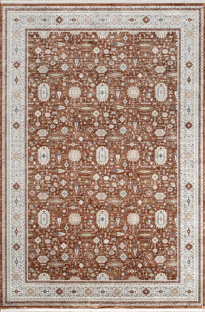 Pierre Cardin Halı Galenda JH02B Kırmızı Viskon Akrilik Yumuşak Dokulu Klasik Etnik Halı