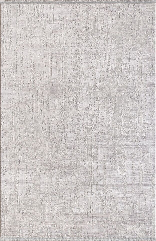 Artemis Halı Emma 09765D Krem Gri Viskon Akrilik Modern Oturma Odası ve Salon Halısı