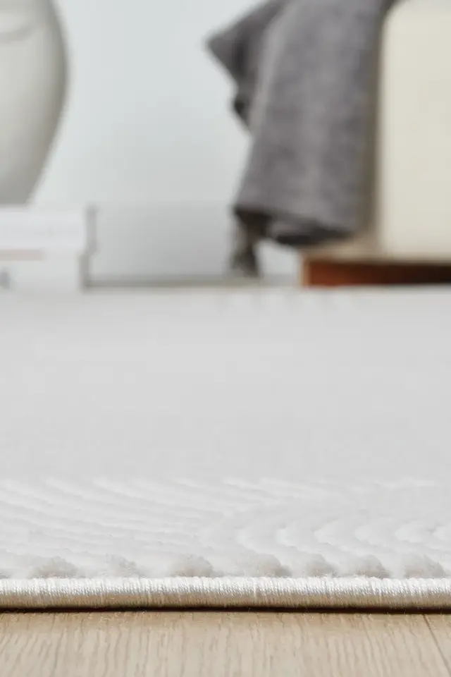 Seyran Halı Mono 888 Krem Yumuşak Dokulu Modern Şık Yolluk