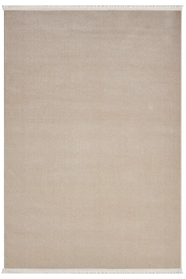 Seyran Halı Mono 889 Bej Yumuşak Dokulu Modern Şık Yolluk