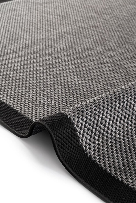 Luxess Halı Sisal Plus 1148 Gri Siyah Yüksek Kaliteli Modern Yolluk