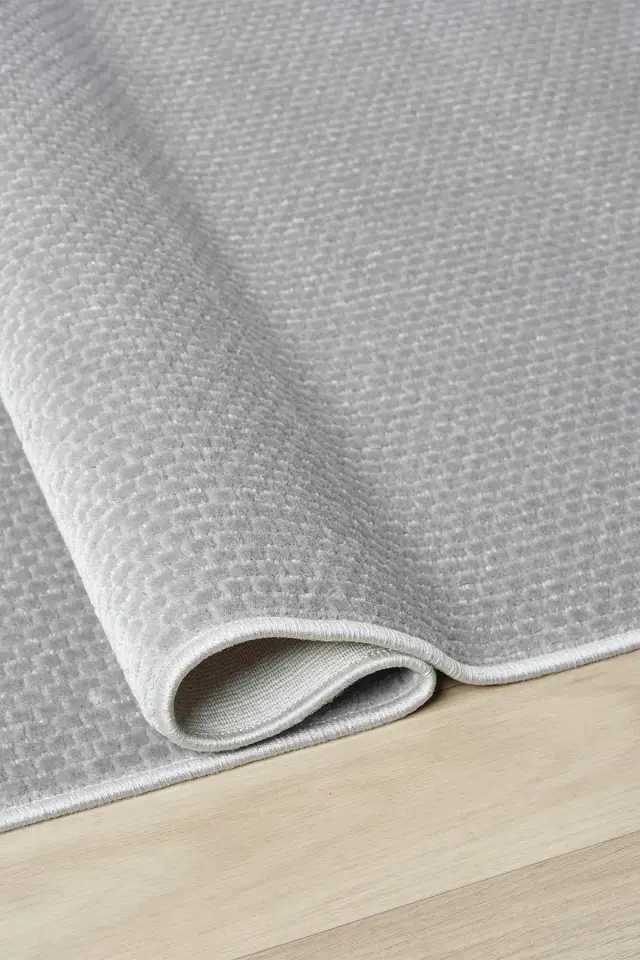 Seyran Halı Mono 889 Gri Yumuşak Dokulu Modern Şık Yolluk