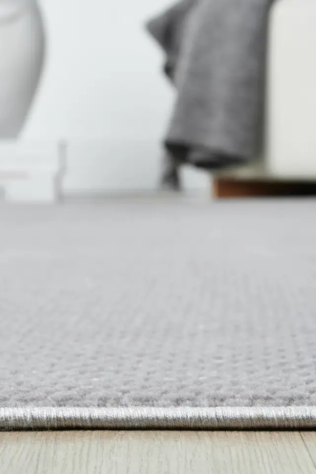 Seyran Halı Mono 889 Gri Yumuşak Dokulu Modern Şık Yolluk