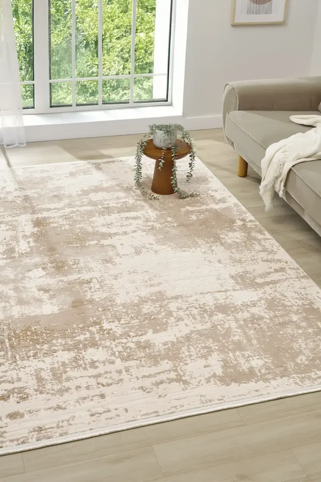 Seyran Halı Diva 0275 Bej Akrilik Pamuk Taban Modern Halı