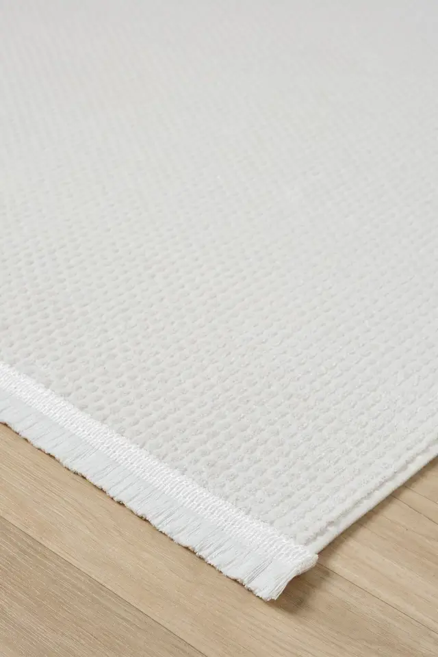 Seyran Halı Mono 889 Krem Yumuşak Dokulu Modern Şık Yolluk