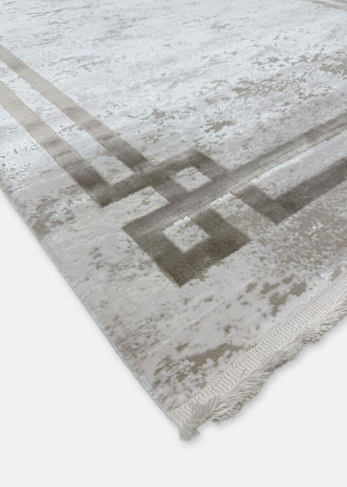 Pierre Cardin Halı Monet MT18L Bej Modern Desenli Şık Makine Dokuması Halı