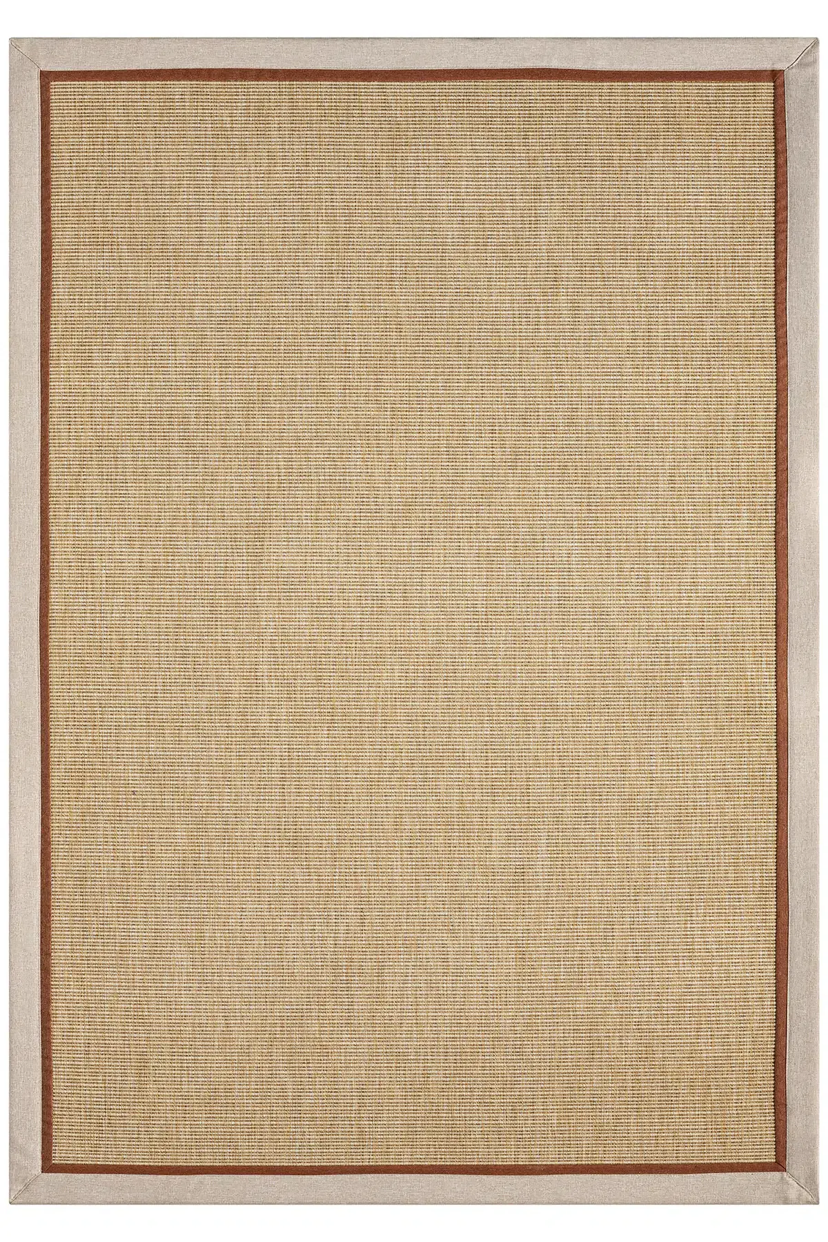 Seyran Halı Bombay 663 Bej Bej Terra Bordürlü Kolay Temizlenen Hav Toz Vermez Sisal Halı