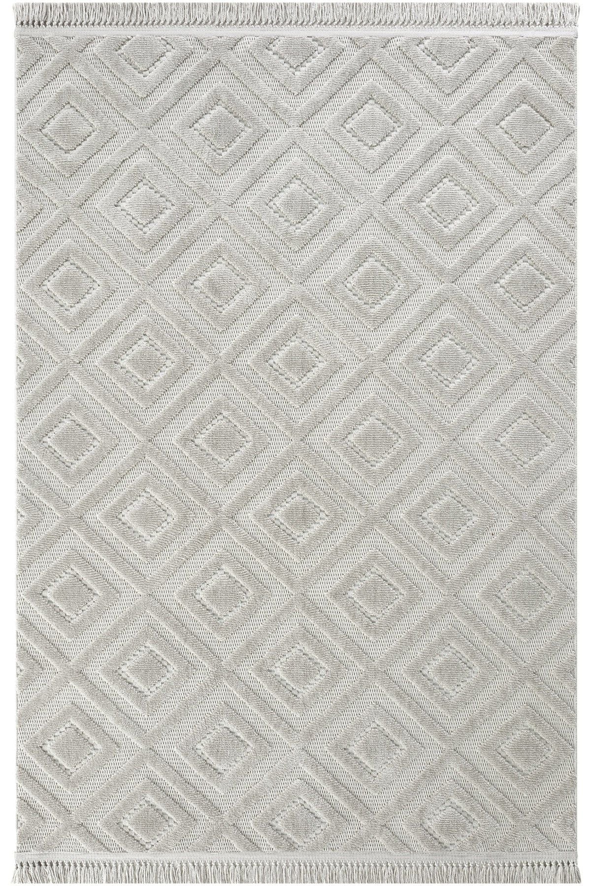 Luxess Halı Dizayn 1089 Gri Polyester Şönil İskandinav Tarz Yüksek Kaliteli Halı