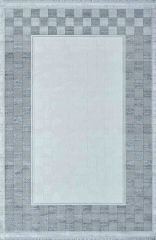 Artemis Halı Mina 9106D Gri Gold Akrilik Viskon Çerçeveli Şık Oturma Odası ve Salon Halısı