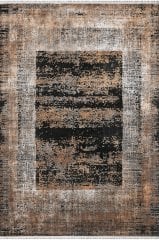 Royal Halı Babil BX09A Kahve Modern Desenli Sık Dokuma Makine Dokuması Halı