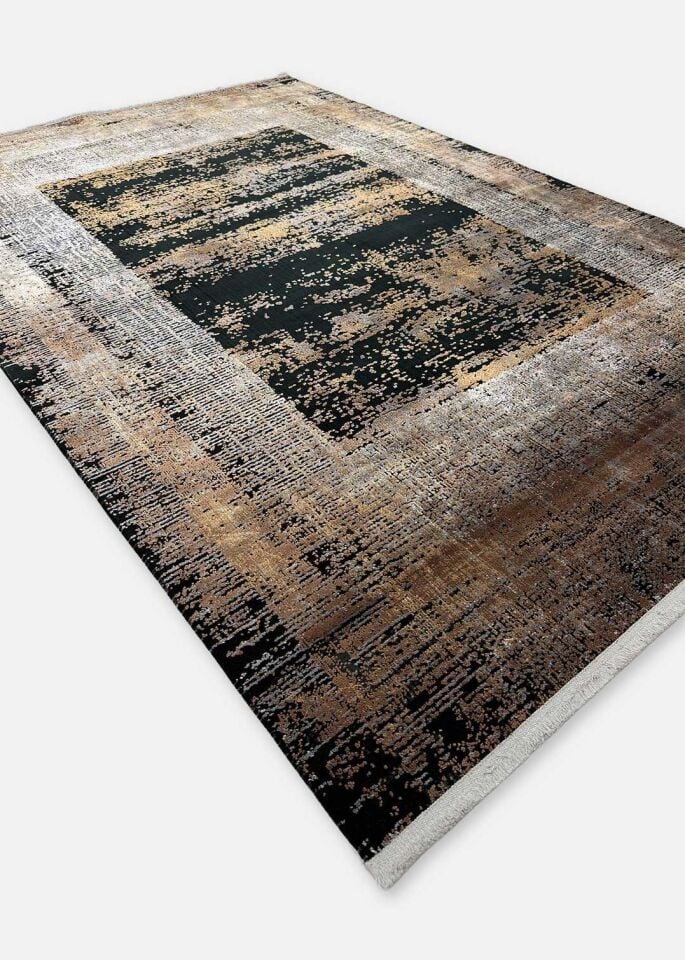 Royal Halı Babil BX09A Kahve Modern Desenli Sık Dokuma Makine Dokuması Halı