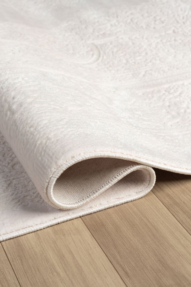 Seyran Halı Diva 0277 Krem Akrilik Pamuk Taban Çerçeveli Halı