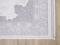 Artemis Halı Vanessa 6152A Gri Krem Akrilik Polyester Çerçeveli Modern Halı