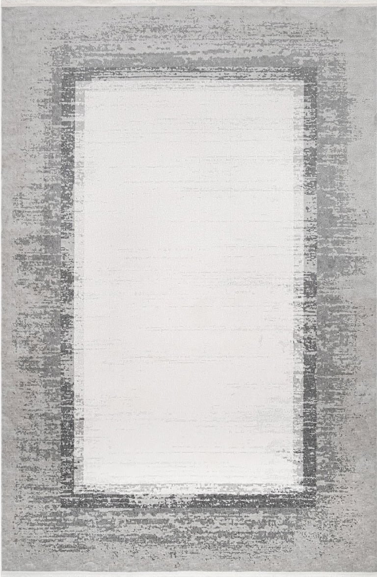 Luxess Halı Valeria 1072 Gri Akrilik Çerçeveli Yüksek Kaliteli Modern Şık Halı