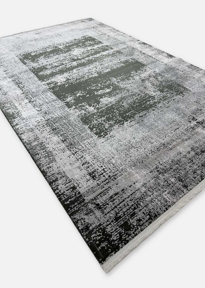 Royal Halı Babil BX09B Gri Modern Desenli Sık Dokuma Makine Dokuması Halı